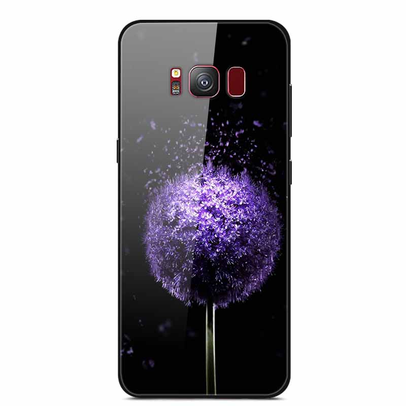 Стеклянная задняя крышка для чехла телефона Samsung S8 Plus, S8Plus, жесткий чехол из закаленного стекла для Samsung Galaxy S8 Plus, S 8, мягкий край