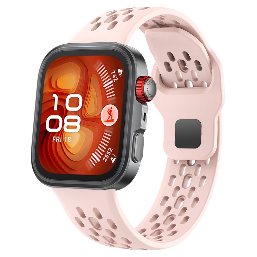Спортивный дышащий силиконовый ремешок для HUAWEI WATCH FIT 4 Pro FIT4 / FIT 3 Наручный браслет Ремень Аксессуары