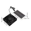 Solar Panel Fan Energy Saving Portable Easy To Use Solar Power Panel Exhaust Fan for Pet Houses for Greenhouse
