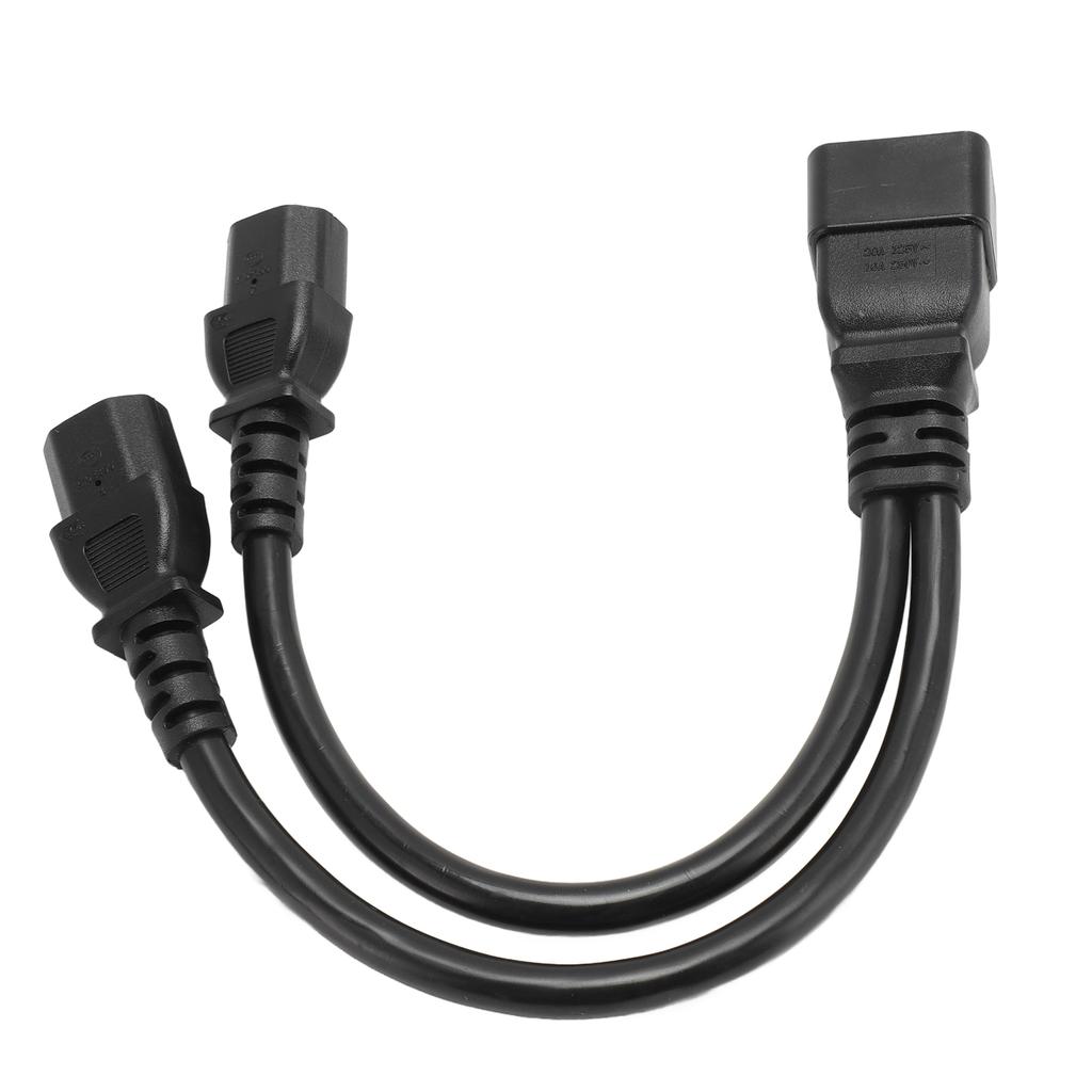 IEC320 C20 To Dual C13 Splitter Power Cord IEC320 C20 Male To IEC320 C13 Female Y Splitter