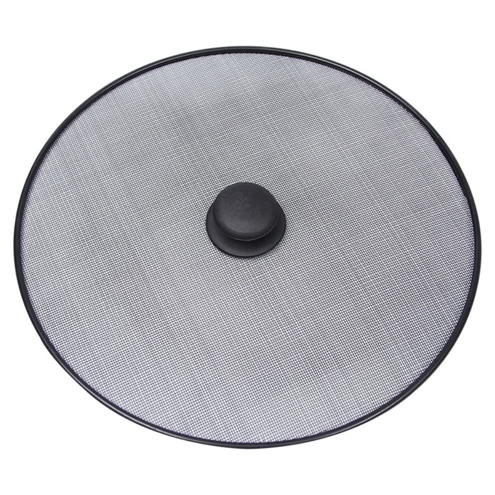 With Handle Oil Splatter Screen Black Splatter Guard New Cover Lid  Kitchen Supplies