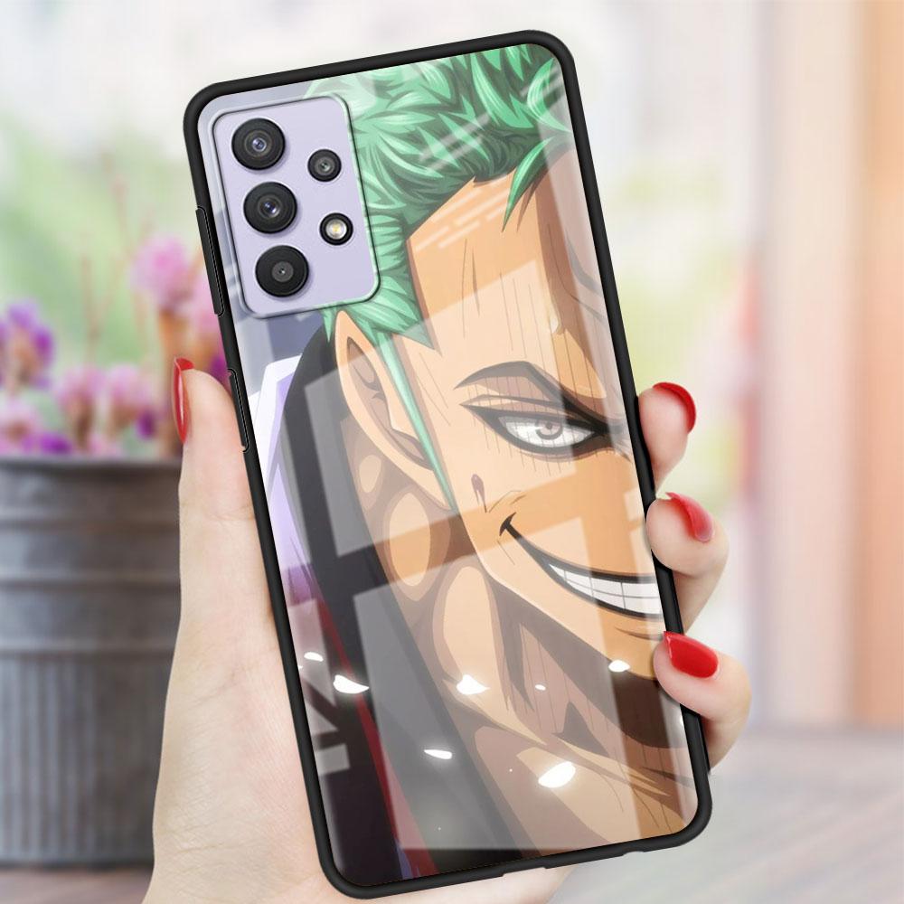 Цельный стеклянный чехол с аниме для Samsung Galaxy A52 A71 A50 A51 A70 A21s A31 A72 A10 A12 A30 A22 5G, чехол для телефона