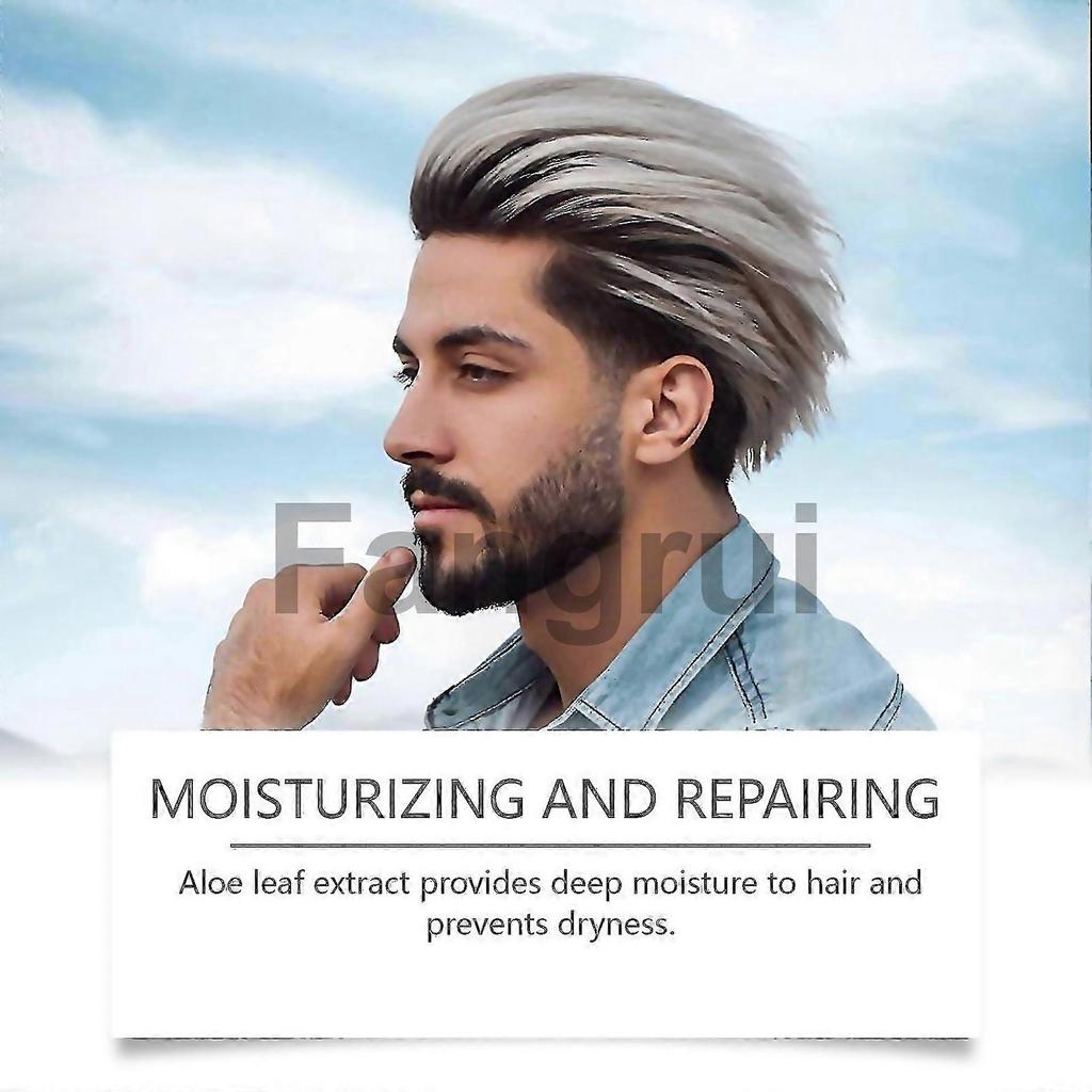 For Mens Sea Salt Hair Gel Fluffy Gloss Moisturizing Styling Treatment With Kelp Aloe Vera