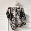 Женский утолщенный зимний шарф с леопардовым принтом и узором в горошек, двухсторонний, из искусственного кашемира, жаккардовый, шерстяной палантин-шаль для роскоши