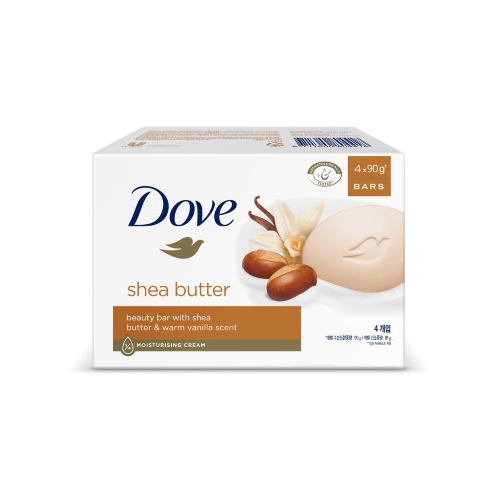 DOVE Мыло красоты с маслом ши 90 г 4 упаковки