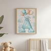Elephant Charm - Poster "A" With Balloons Elephant Charm - Poster "A" With Balloons, 70X100 Cm, Dark Brown Wooden Frame, 230 Gsm Matte Paper