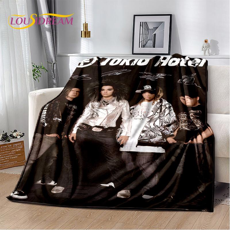 Одеяло Tokio Hotel Rock Band Bill Kaulitz, мягкое фланелевое одеяло для дома, спальни, кровати, дивана, пикника, офиса, пешего туризма, отдыха, сна