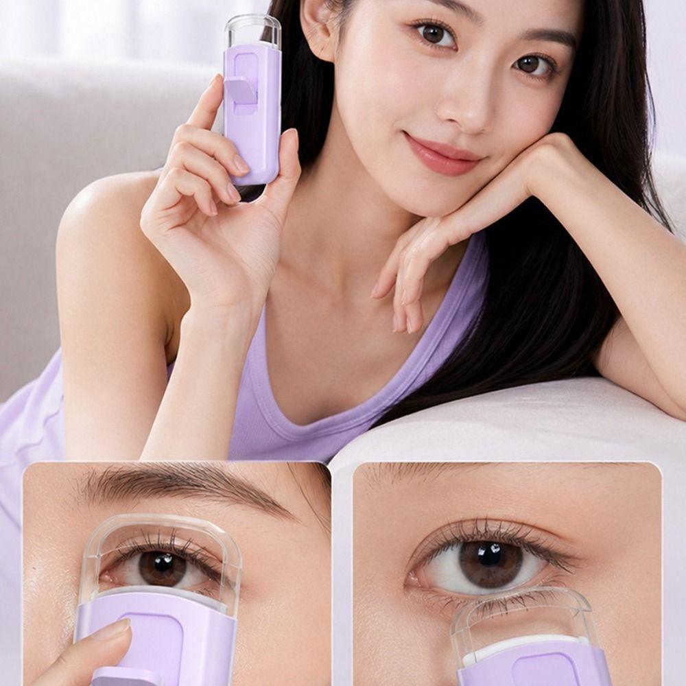 USB Rechargeable Electric Lash Curler Long-Lasting Lift Perm Eyelash Curler Travel