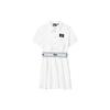 New ORIGINALE Short Sleeved Dress Women's White F11W229318FWT