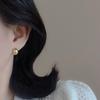 Элегантные маленькие серьги-гвоздики в форме бобов для женщин: Простой, Модный, Уникальный Дизайн с Ощущением Высокого Качества