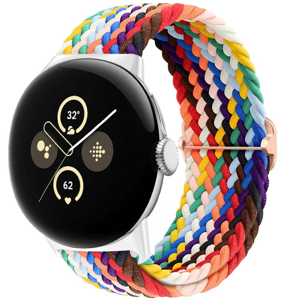 Braided Solo loop for Google pixel 3 4 2 band Accessories Smartwatch Elastic Adjustable Nylon correa bracelet Pixel Watch Strap