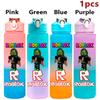 750ml Roblox Cartoon Large Capacity Gradient Color Straw Bottle Camping Drinking Tools Student Game Periphery Plastic Sports Cup