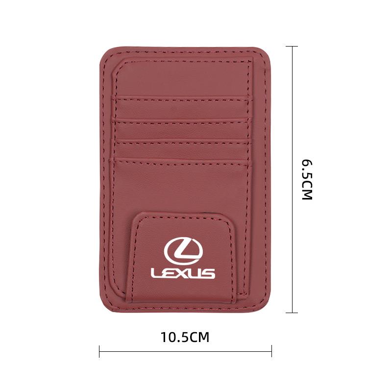 WDM2 2026 Hot Interior Stickers Car Sun Visor Card Bag Storage Clip Glasses Storage Accessories For Lexus F SPORT ES UX 300e GS GX IS