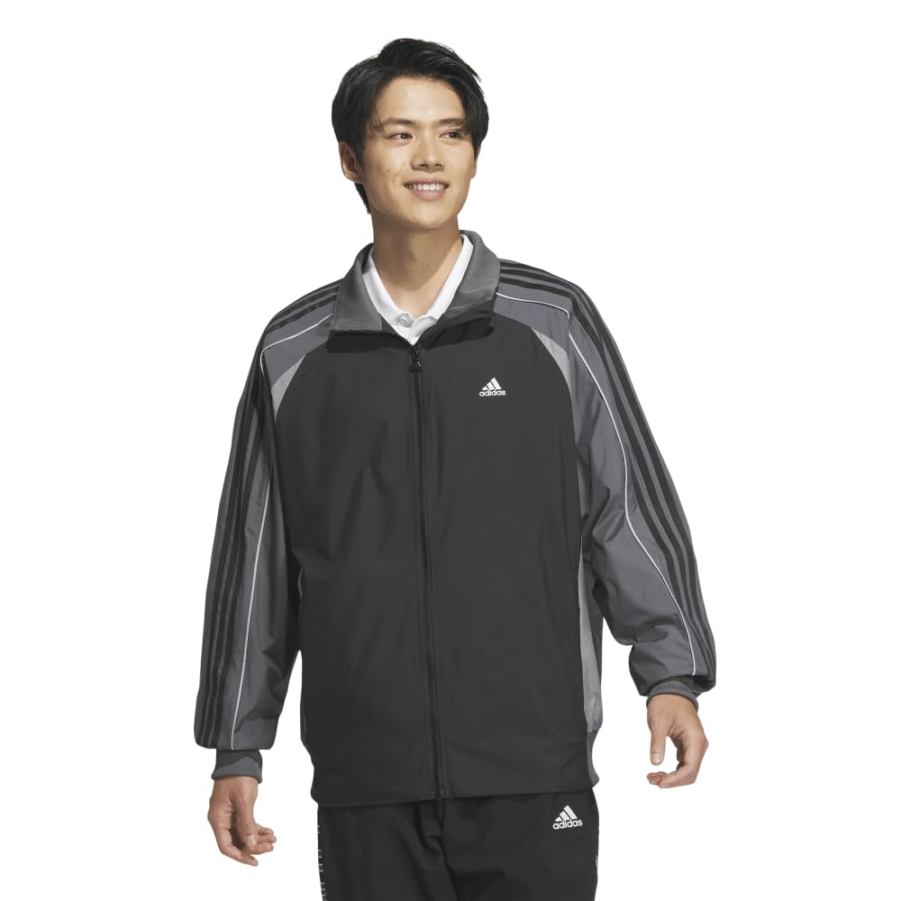 Adidas BYD3 Woven Jersey Jacket, Men's KWX92, Black/Grey Five (JG8575), Size L