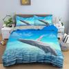 Dolphin Bedding Set Animal Pattern Comfortable Duvet Quilt Cover Pillowcase Bedding Set Children Bedroom Decoration Home Textile