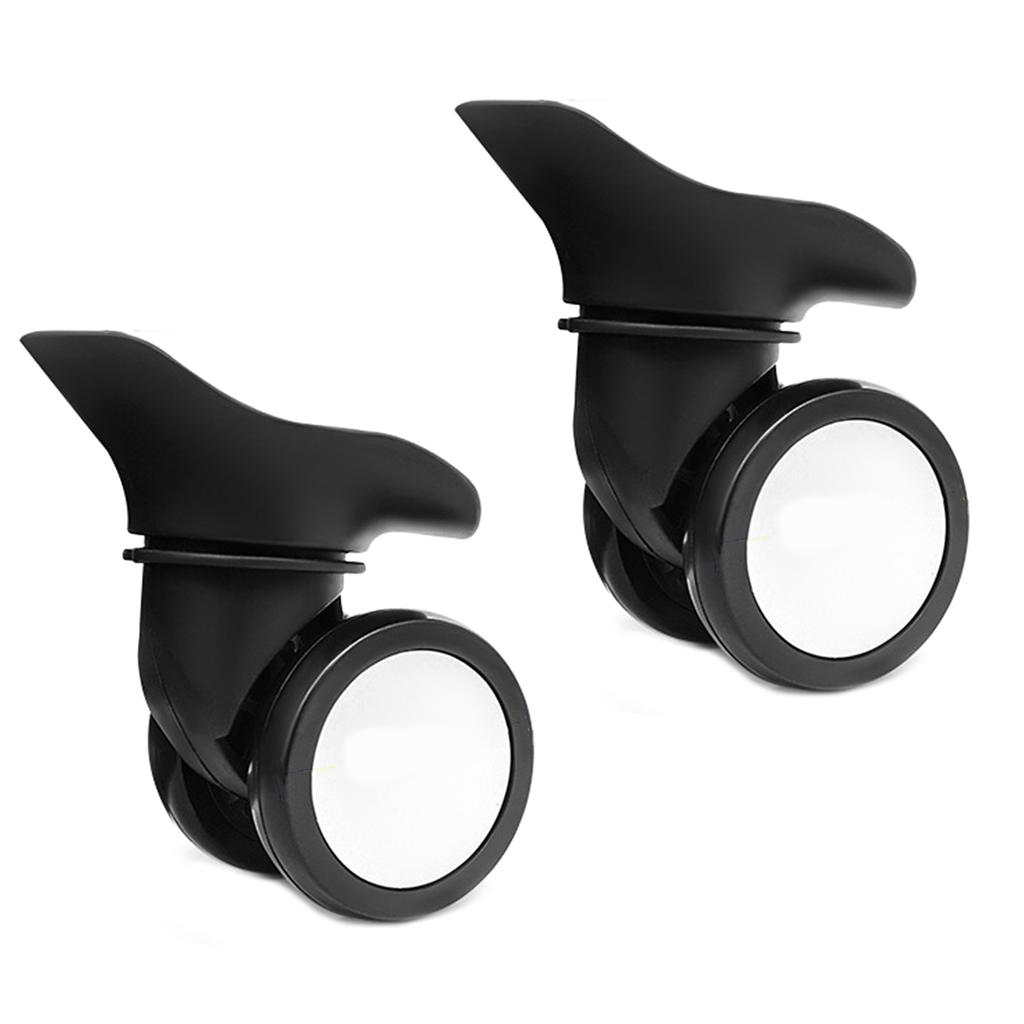 1 пара колес для чемодана, сменное колесо для чемодана, комплект для ремонта оборудования, вращающееся на 360 градусов, роликовое колесо повышенной прочности