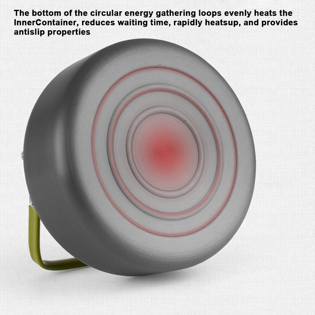 Outdoor Light Weight Aluminum Alloy Kettle AntiScalding Handle Camping Coffee Kettle Portable TeaPot Picnic Teakettle