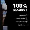 1 Pack 100% Blackout Curtain Fabric, thermal insulated, privacy-protective and fully light-blocking, easy to install and cut