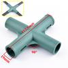 2/5/10Pcs 19mm Garden Plant Support Two- Way Three-way Four-way Connectors Greenhouse Frame Building Joints Fixed Accessories