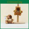 Capybara Plush Cartoon Toy Animal Pattern Bee Hanging Doll Keychain Decorations