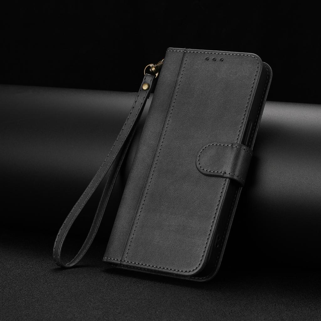 Wallet Flip Leather Case For Fujitsu Arrows We 3 2 Plus Card Holder With Wrist Strap Cover