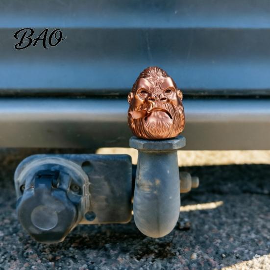 Tough Guy Style Trailer Accessory Hitch Cover, Gorilla Shape Coupling Cover Cap, Towing Unique Design Tow Hook Dustproof Protector for Truck
