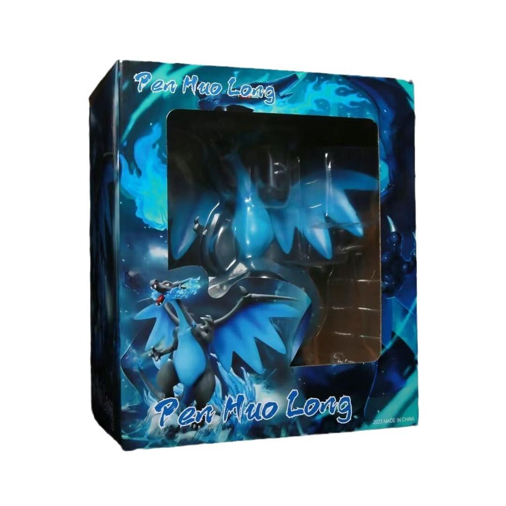 Потрясающая фигурка Мега Чаризарда в виде яйца, светящаяся в темноте, коллекционная модель аниме из ПВХ