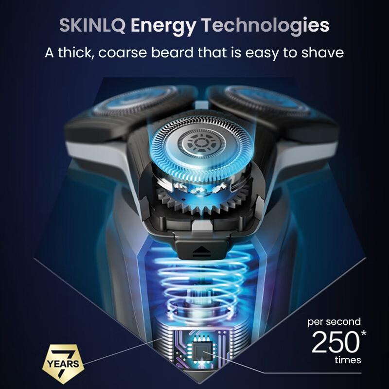 Philips Бритва с 3 головками S5832 Honeycomb Бритва 5-й серии для мытья тела, быстрая зарядка в течение 1 часа