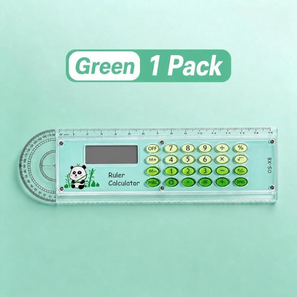 15cm Ruler Calculator Gradient Color Straight Ruler Portable Drawing Ruler School Office