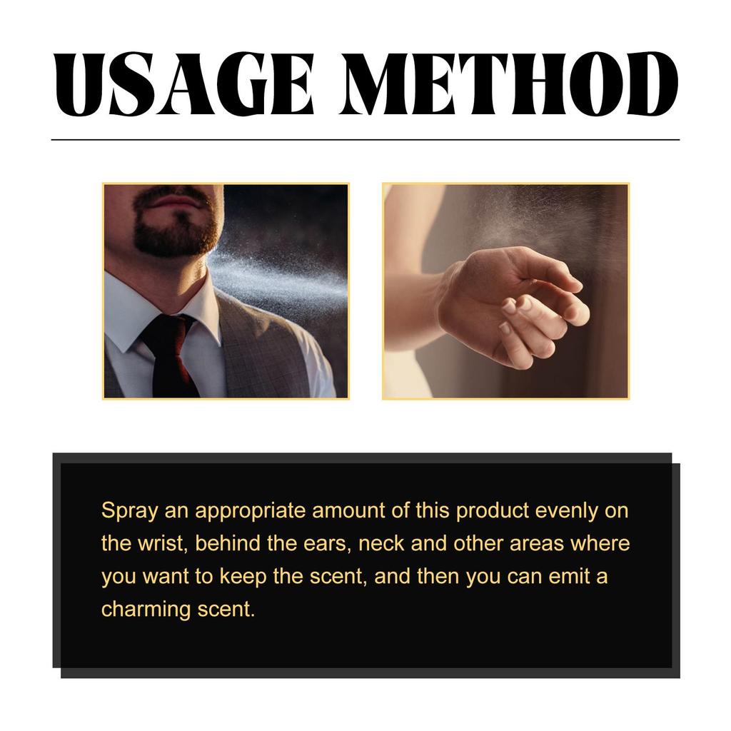 Roxelis Men's Pheromone Perfume Men's Cologne Lasting Fragrance Business Gentleman Fresh Charm Encounter Perfume