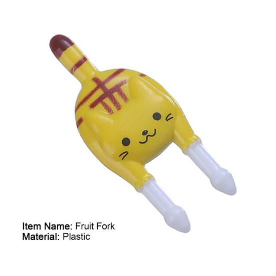 7 шт. Мультяшные вилки с животными для фруктов и еды, таблички, ланч-боксы бенто, украшения для вечеринок, шпажки для детей