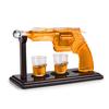 Whiskey Decanter Sets for Men Unique Whiskey Gifts for Men Perfect 8.5 OZ Pistol Shaped Cool Liquor