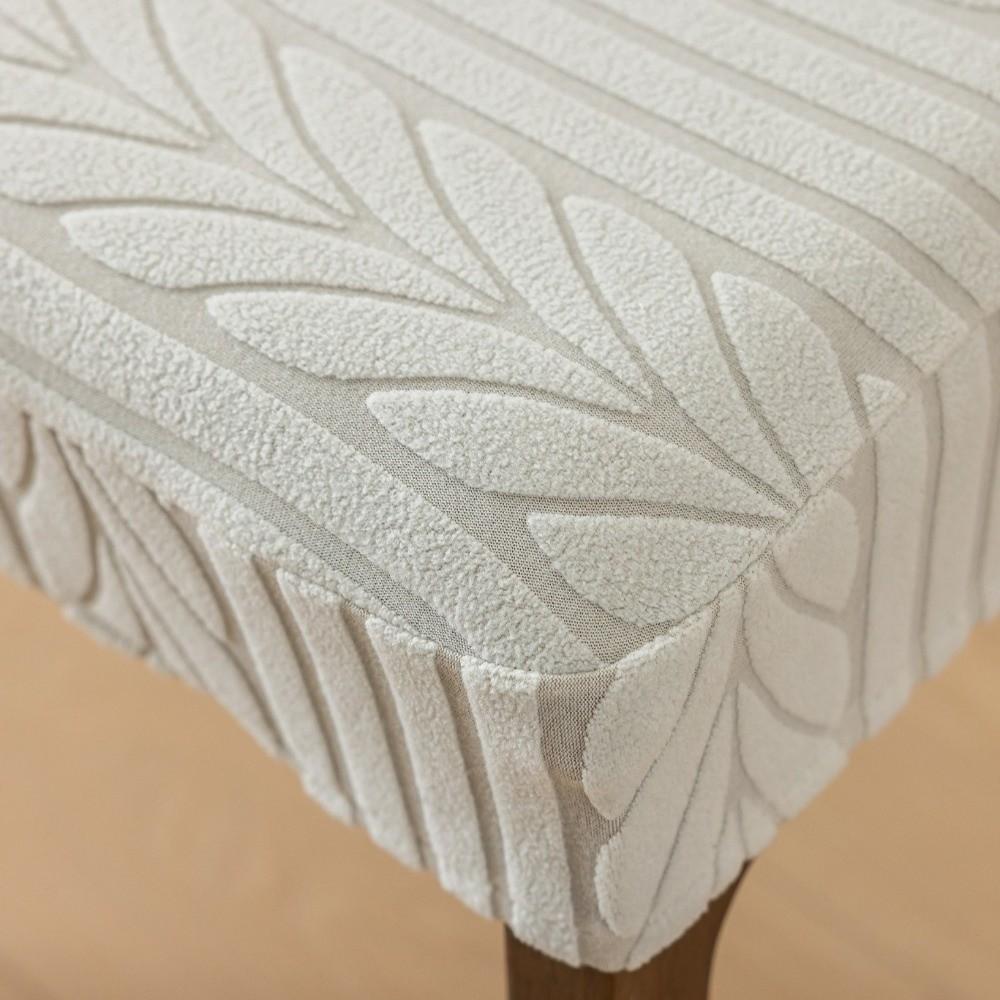 Soft Jacquard Chair Slipcover Anti-dirty Seat Cover Modern Chair Cushion Cover Restaurant