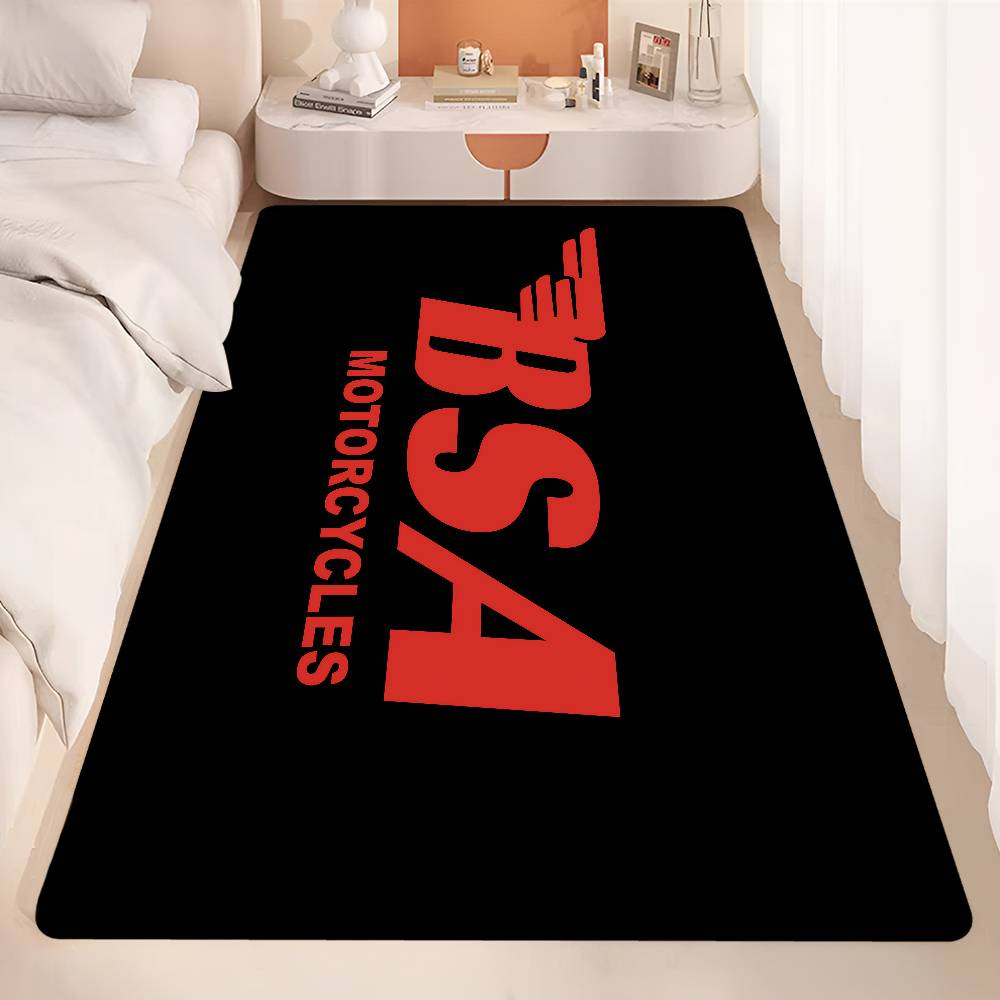 BSA Retrofit Motorcycle Floor Mat Retro Multiple Choice Living Room Kitchen Rug Non-Slip Modern Home Decor