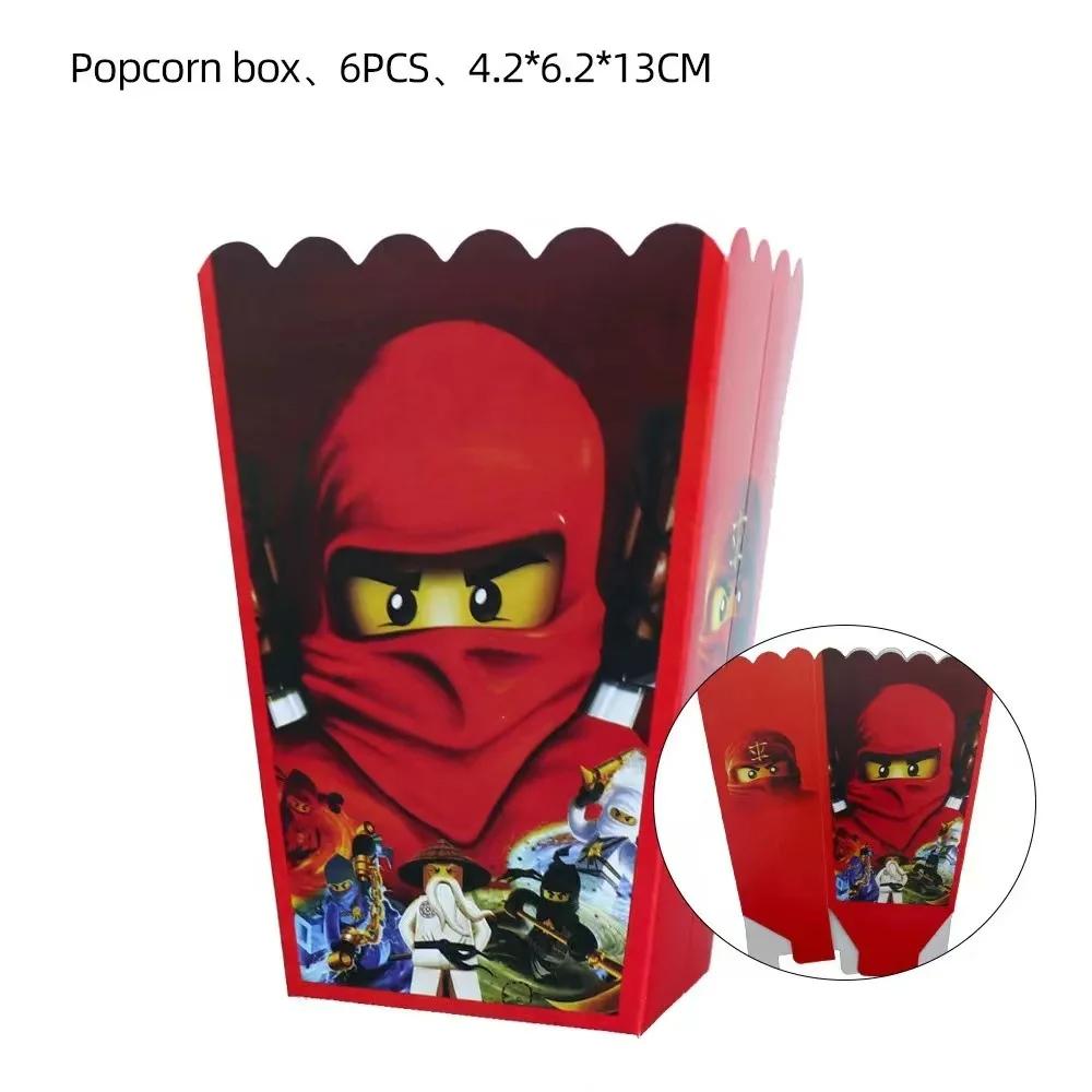 Ninjago Birthday Party Decoration Disposable Tableware Set Tablecloth Plate Balloon Bracelet for Kids Baby Shower Party Favor 5
