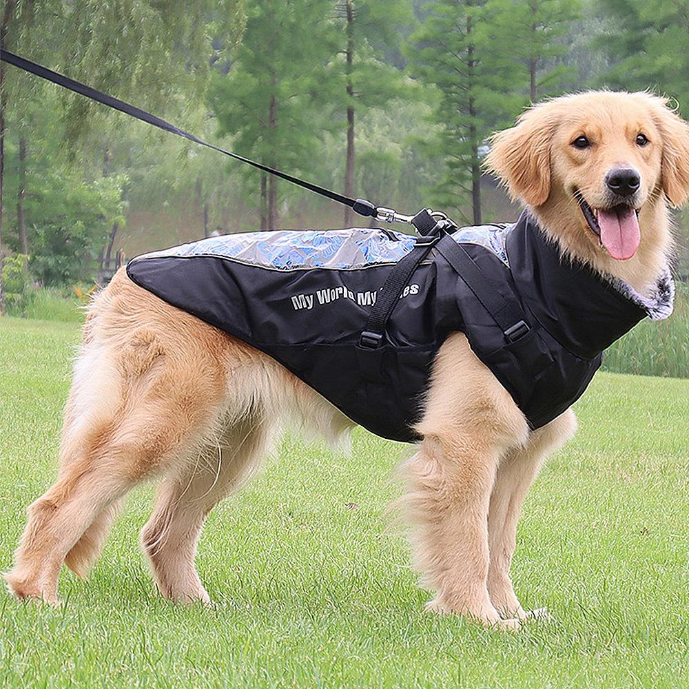 New Winter Dog Warm  Waterproof Clothes Reflective Font Clothes Waterproof Vest Pet Cat Jacket Pet Cotton Clothing For Small Medium Big Dogs XL-6XL