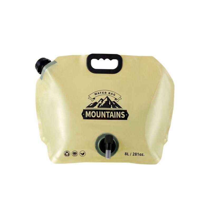 8L Outdoor Portable Folding Water Storage Bag for Camping and Hiking - Soft, Thickened, Large Capacity