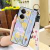 Silicone Back Cover Phone Case For Realme P3 Ultra 5G Protective Oil Painting Soft Case Fashion Design Anti-dust Lanyard