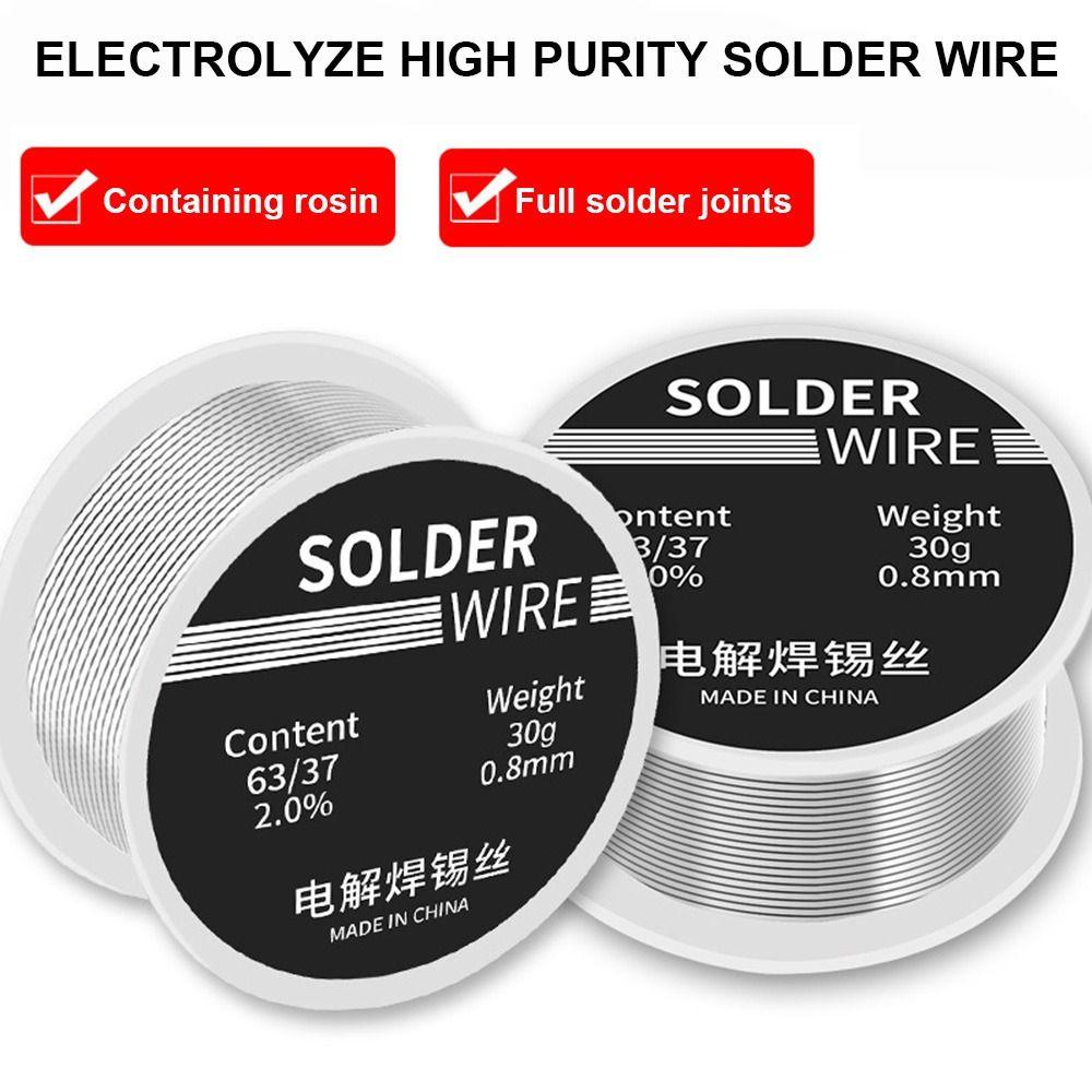 Инструмент Флюс 2.0% Низкоплавкая сварочная проволока Зажигалка Припойная проволока Паяльная проволока Катушка Канифольный сердечник Припой