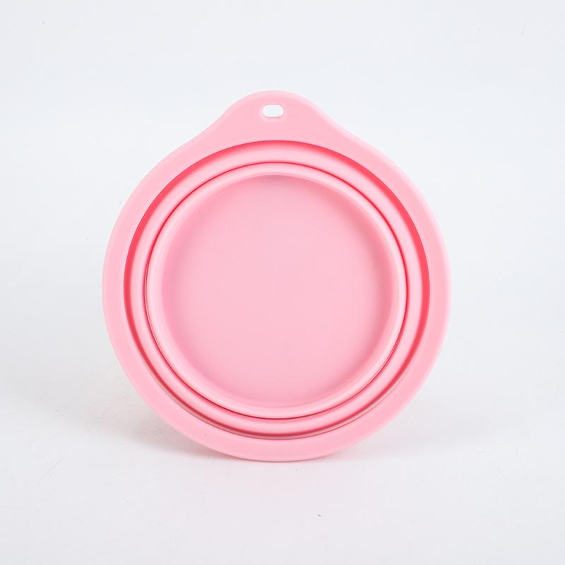 Collapsible Silicone Dog Bowl - Portable Outdoor Pet Food & Water Bowl