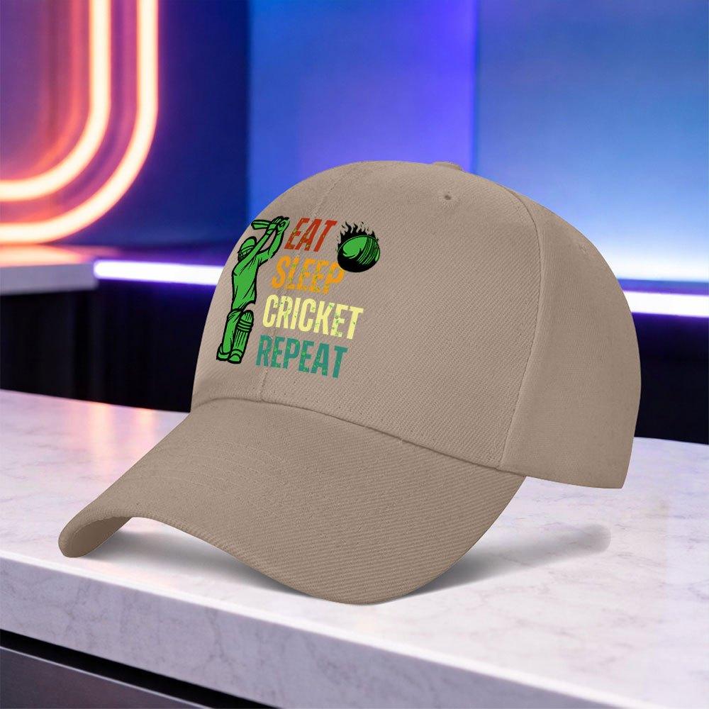 Printed Eat Cricket Cycle Easy Light Baseball Cap Lightweight Unisex Outdoor Sports Cap for Weddings Parties Festivals