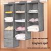 Multi-layer Hanging Wardrobe Organizer, Non-woven Folding Fabric Storage Bags for Clothes and Sundries