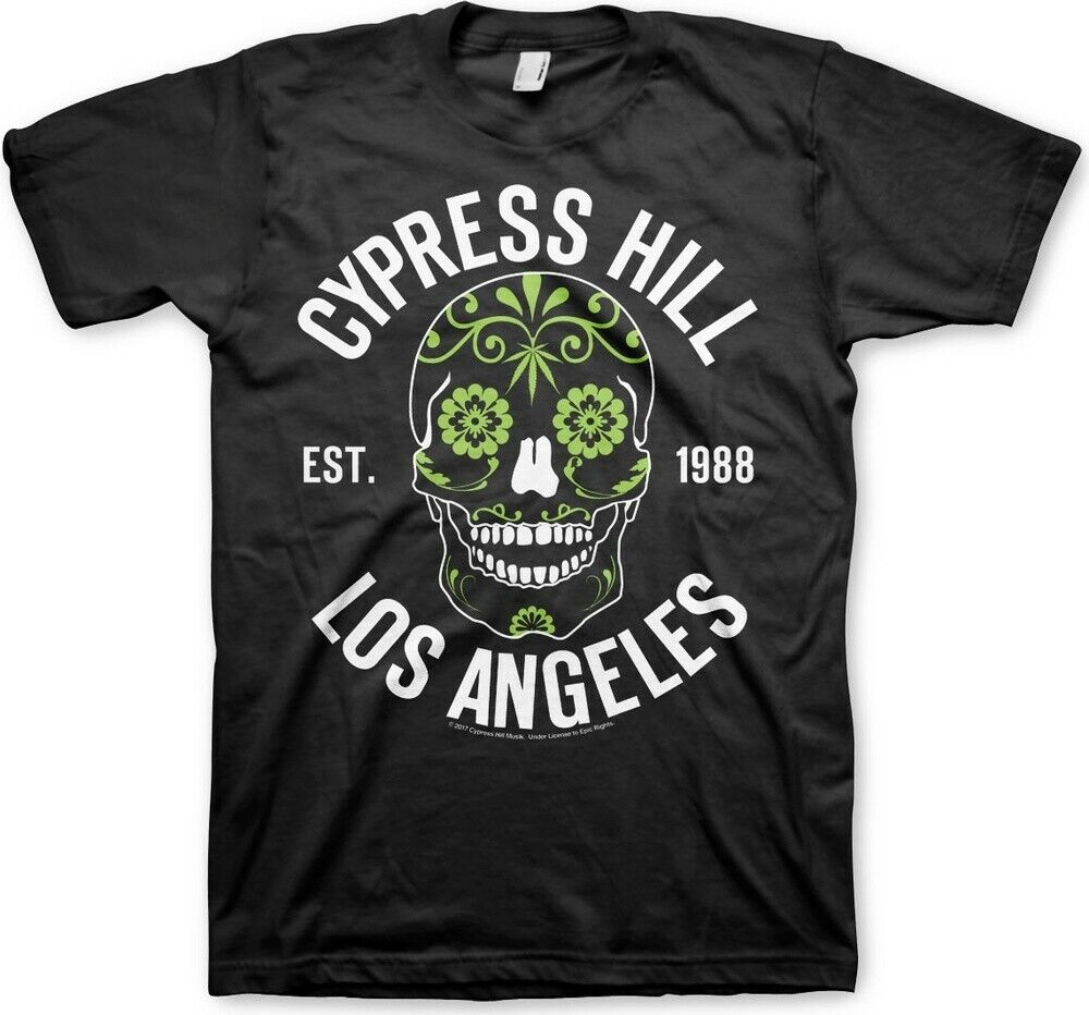 Cypress Hill Sugar Skull Black Unisex T-Shirt
