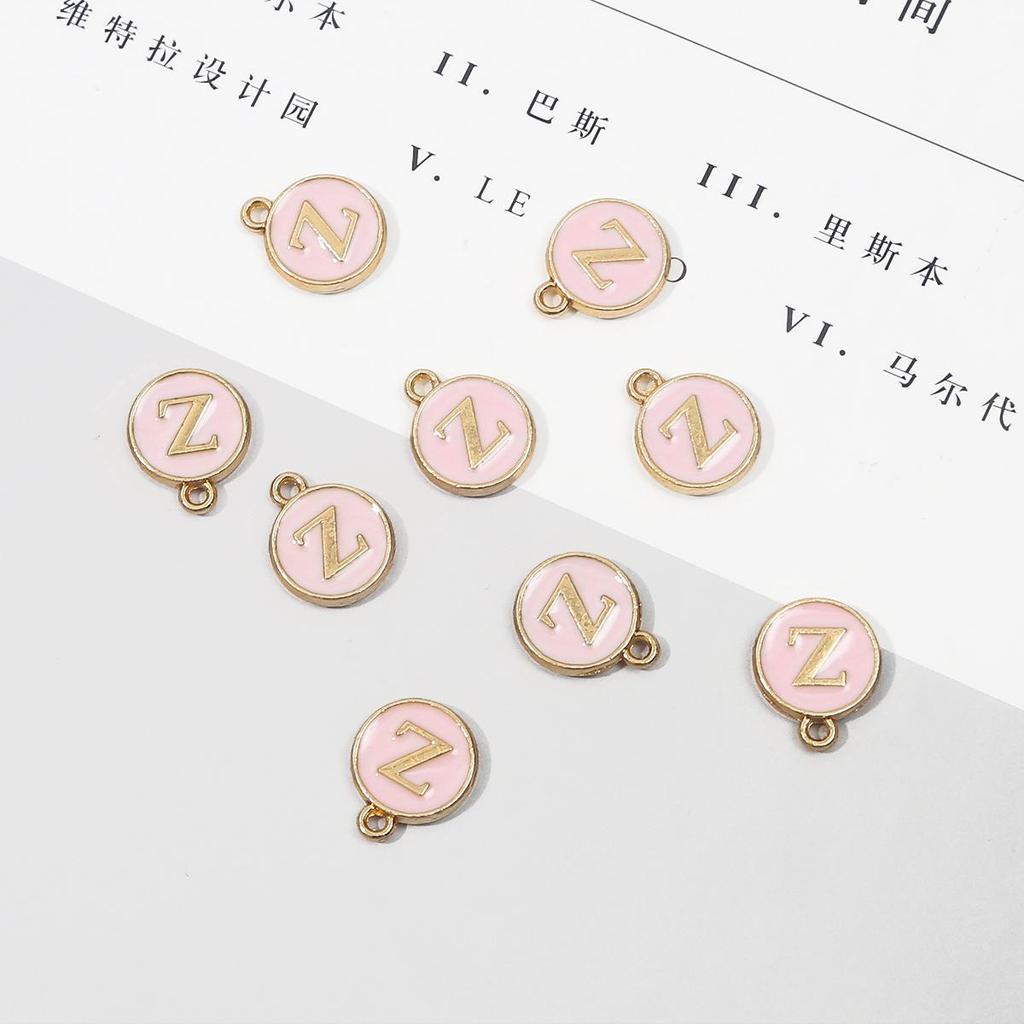 10 шт., металлическая эмаль, английские буквы, подвески, подвеска для самостоятельного изготовления ювелирных изделий, ожерелье, браслет, аксессуары