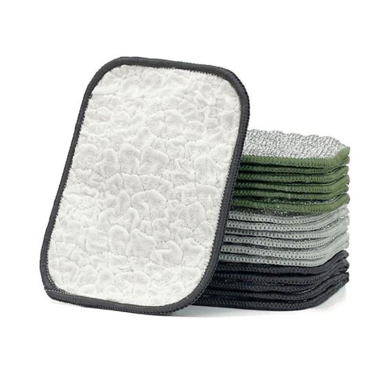 2/3/5/10Pcs Wire Dishwashing Rags Reusable Miracle Cleaning Clothes Non-Scratch Dishcloth Kitchen Residue Removal Clothes