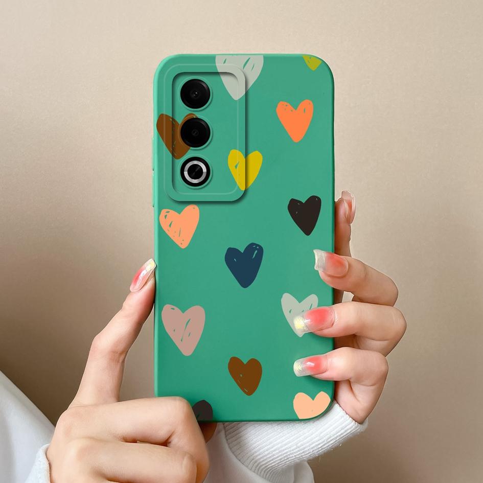 Для OPPO A3X A3 Pro Realme 13 Pro Plus 12 Pro+ чехол-протектор экрана супер ударопрочный тонкий силиконовый чехол-бампер Pretty Love Heart для OPPO
