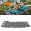 Grey Camping Sleeping Pad Ergonomic Design Foot Press Inflation Waterproof Nylon Sleeping Mat for Ca