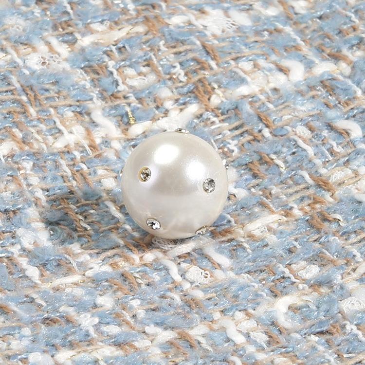 Жемчужная бриллиантовая пуговица Женская рубашка Высококачественные аксессуары для пуговиц Универсальная круглая рубашка-свитер Кардиган Маленькая пуговица