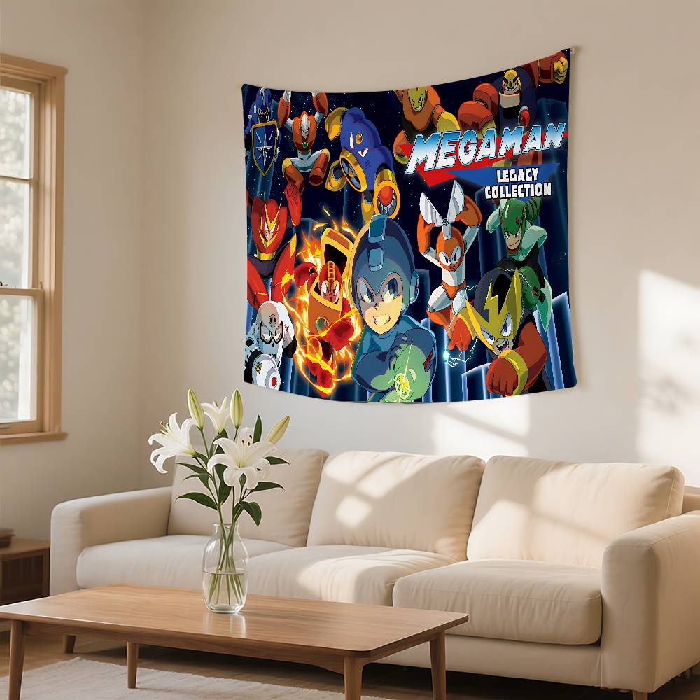 MMega Man Игра Мода Гобелен Настенный Гобелен Арт-деко Покрывало Штора Подвешивание Дома Спальня Гостиная Декор