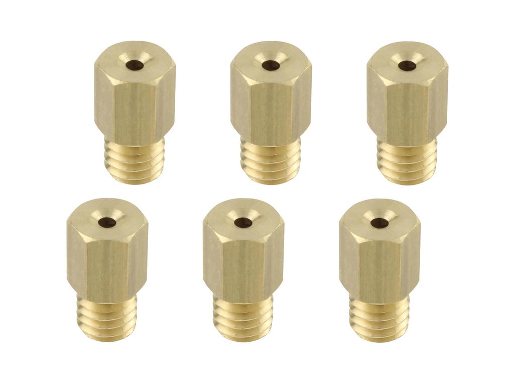 POSH 700041-10 Набор главных жиклеров для мотоцикла 6 жиклеров увеличенного размера Mikuni Hex Large VM20/26/TV26/Flat 24 (6X11.5)